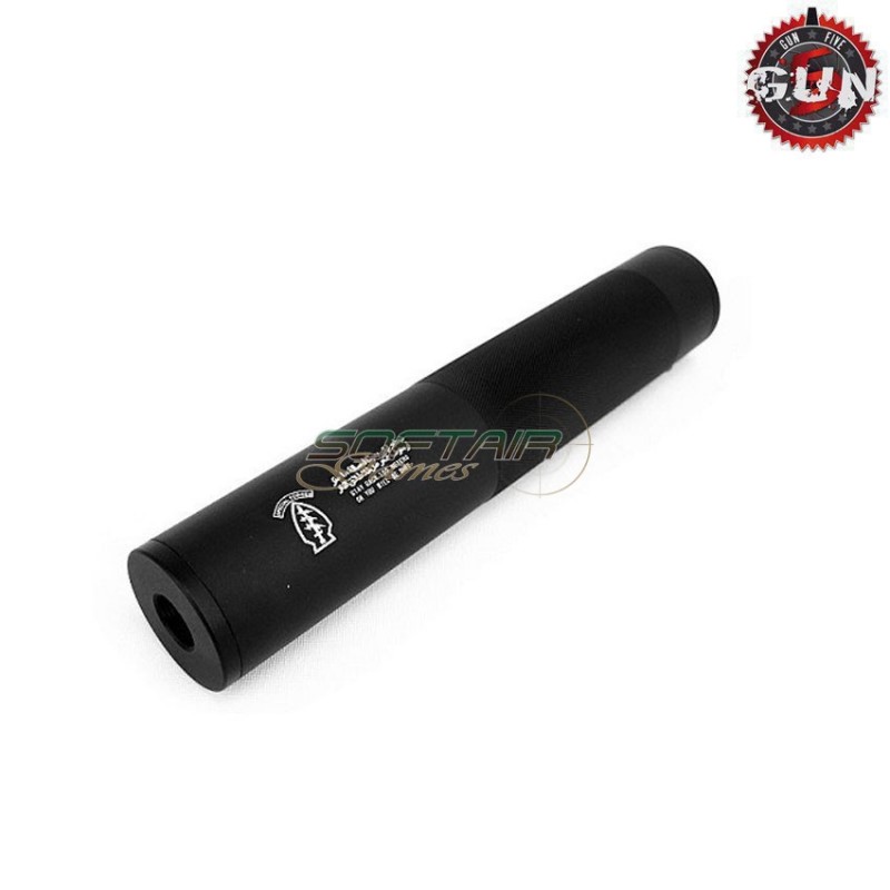 Silenziatore Aeg/gbb 195x35mm Black Special Forces 14x1 Cw/ccw Gun Five (gf-139d)