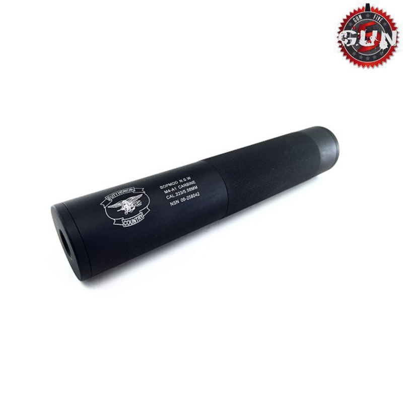 Silenziatore Aeg/gbb 195x35mm Black Duty Honor Country 14x1 Cw/ccw Gun Five (gf-139c)