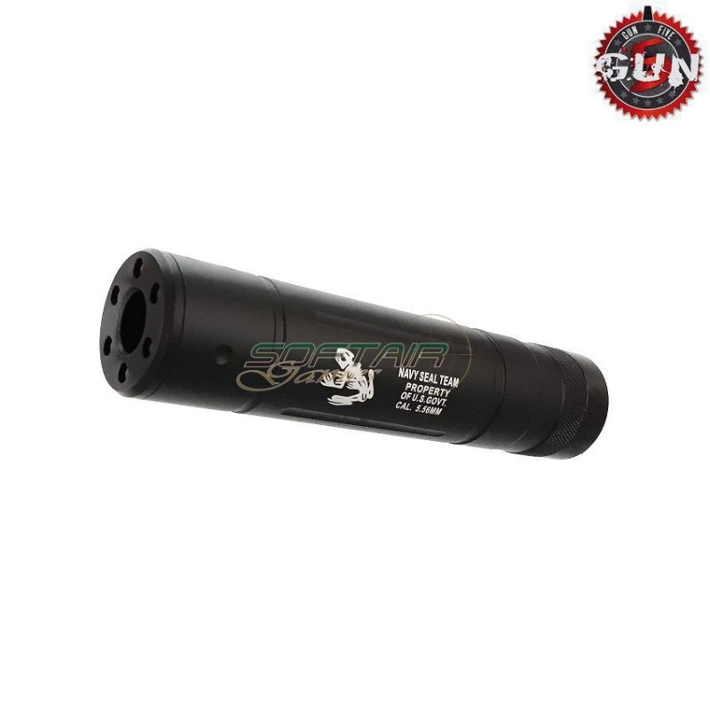 Silencer Aeg 145x30mm Black Navy Seal Team 14x1 Ccw Gun Five (gf-147a)