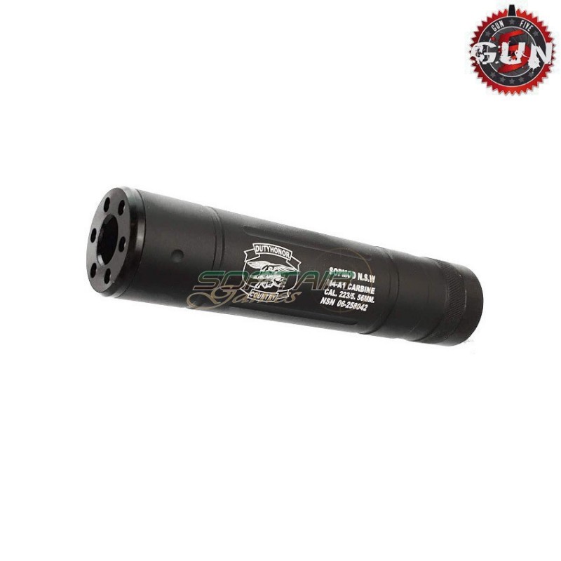 Silencer Aeg 145x30mm Black Duty Honor Country 14x1 Ccw Gun Five (gf-147c)