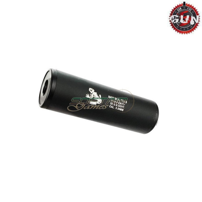 Silencer Aeg/gbb 110x35mm Black Navy Seal Team 14x1 Cw/ccw Gun Five (gf-190a)