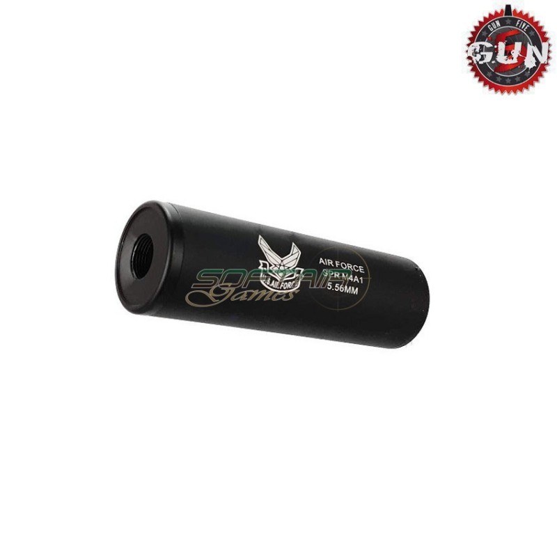 Silenziatore Aeg/gbb 110x35mm Black Air Force 14x1 Cw/ccw Gun Five (gf-190b)