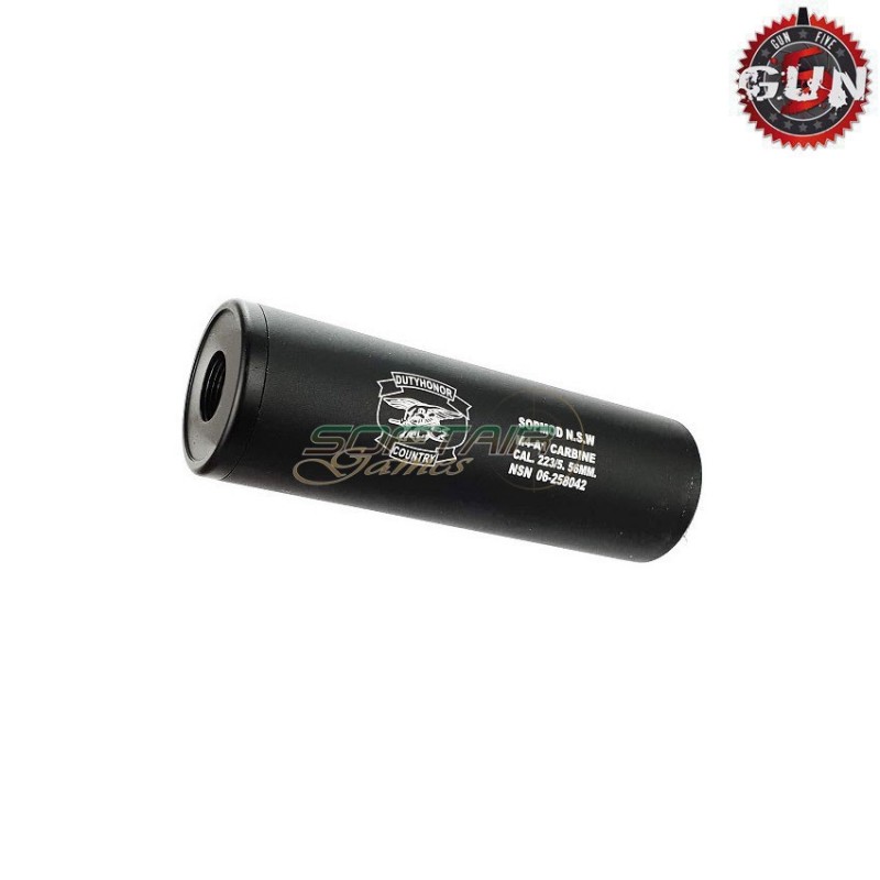 Silencer Aeg/gbb 110x35mm Black Duty Honor Country 14x1 Cw/ccw Gun Five (gf-190c) Silencer Aeg/gbb 110x35mm Black Duty Honor Country 14x1 Cw/ccw Gun Five (gf-190c)