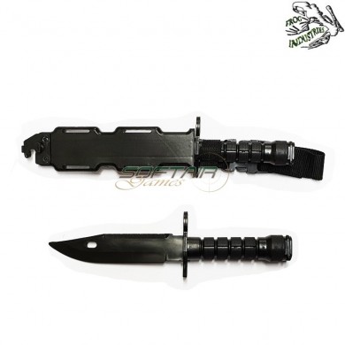 Coltello Dummy Type 6 M4/m16 Bayonet Con Fondina Rigida Black Frog Industries® (fi-knife-6-bk)