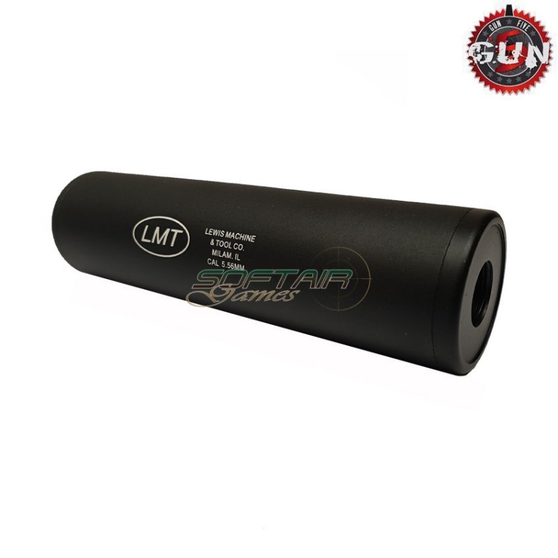 Silenziatore Aeg/gbb 130x35mm Black Lmt 14x1 Cw/ccw Gun Five (gf-186k)