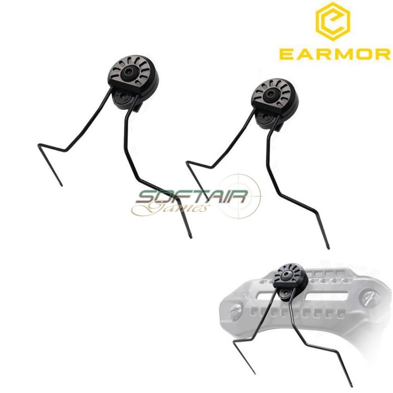 Set 2 Agganci Rail Kit Mtec Flux LC Model Earmor (ea-m13)