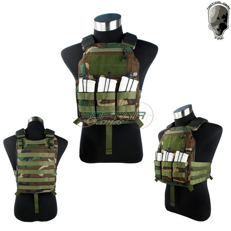 Plate Carrier 420 Lbx Type Woodland Tmc (tmc-2745-wl) Plate Carrier 420 Lbx Type Woodland Tmc (tmc-2745-wl)