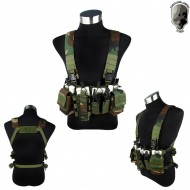 D-mittsu Chest Rig Woodland Tmc (tmc-2757-wl)