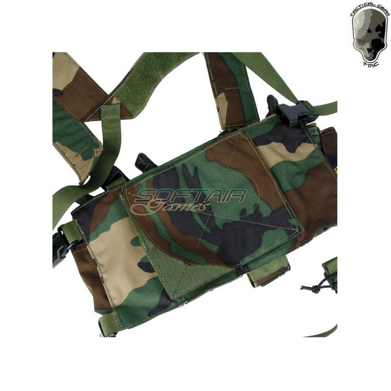 D-mittsu Chest Rig Woodland Tmc (tmc-2757-wl)