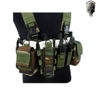 D-mittsu Chest Rig Woodland Tmc (tmc-2757-wl)