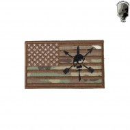 Embroidered Patch Usa Skull Flag Multicam Tmc (tmc-2887-mc)