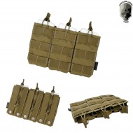 Triple Fast Magazines Pouch 5.56 Khaki Tmc (tmc-2971-kk)