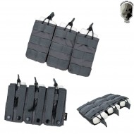 Tasca Tripla Fast Caricatori 5.56 Wolf Grey Tmc (tmc-2971-wg)