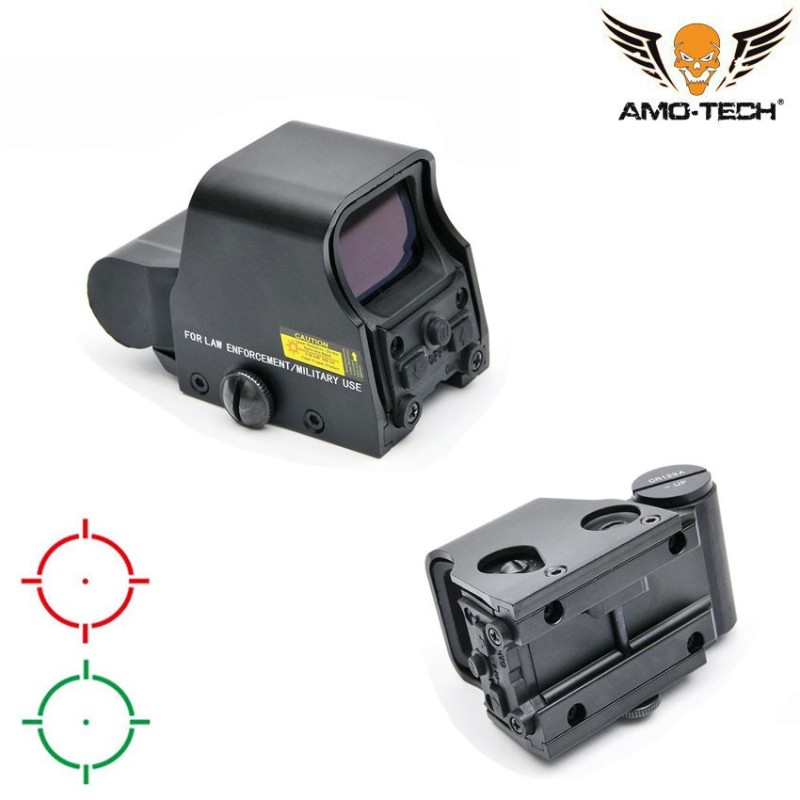 New Generation Holographic Hd553 Xps Type Dot Black Amo-tech® (amt-hd553-bk)