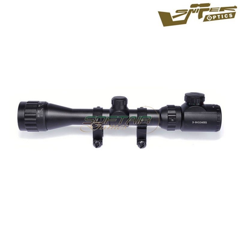 Scope Illuminated Reticle 3-9x32aoeg Black Sniper Optics® (so-3-9x32aoeg)