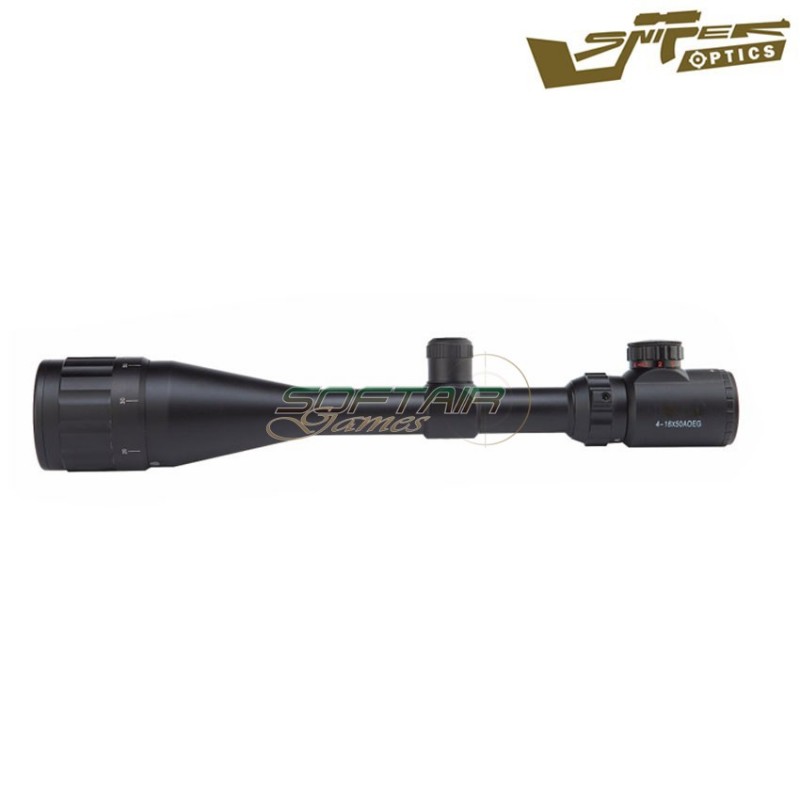 Ottica Reticolo Illuminato 4-16x50aoeg Black Sniper Optics® (so-4-16x50aoeg)