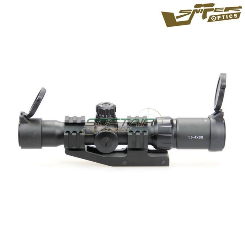 Ottica Reticolo Illuminato 1.5-4x30be Black Sniper Optics® (so-1.5-4x30be)