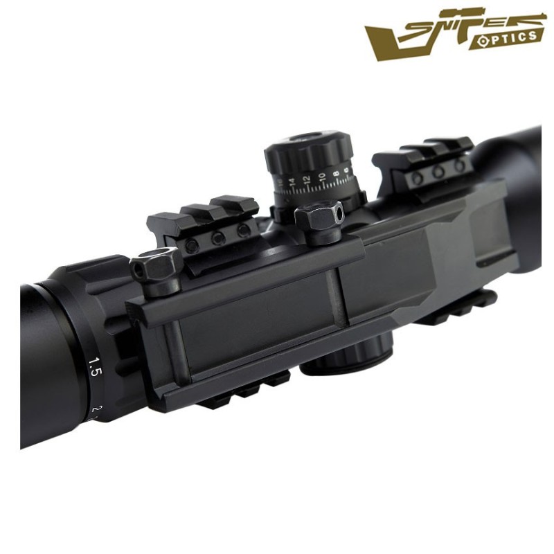 Ottica Reticolo Illuminato 1.5-5x40be Black Sniper Optics® (so-1.5-5x40be)