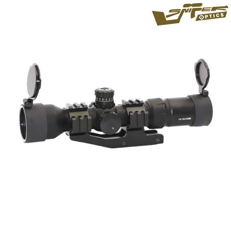 Ottica Reticolo Illuminato 1.5-5x40be Black Sniper Optics® (so-1.5-5x40be)