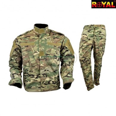 Complete Uniform Zip Multicam Royal (uni-mul)