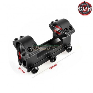 Ottica Mount 100mm Per 20mm Rail Gun Five (gf-016)