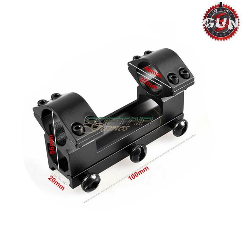 100mm Scope Mount For 20mm Rail Gun Five (gf-016) 100mm Scope Mount For 20mm Rail Gun Five (gf-016)