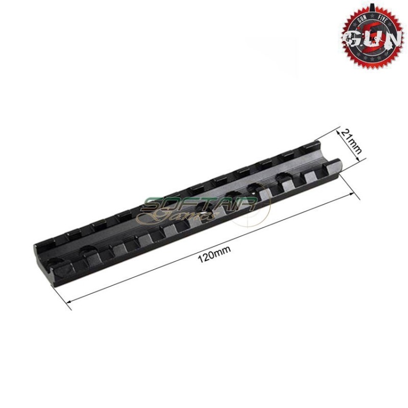 11 Slots 20mm Rail Weaver Gun Five (gf-019)