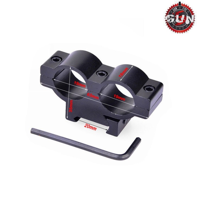 Doppio 20mm Mount Gun Five (gf-022)