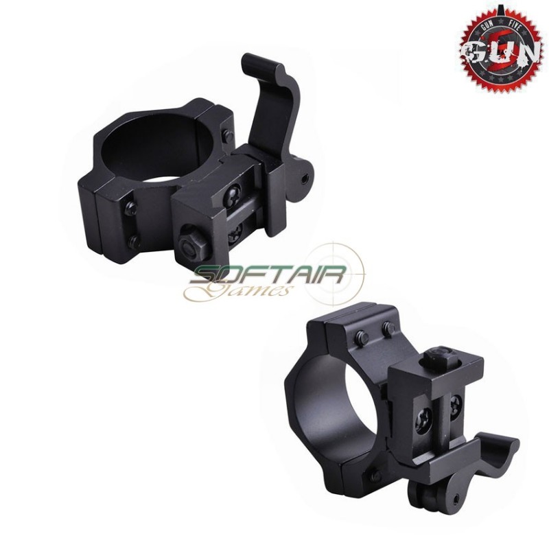 Ring Mount Scope/dot 30mm/25mm Qd Gun Five (gf-023) Ring Mount Scope/dot 30mm/25mm Qd Gun Five (gf-023)