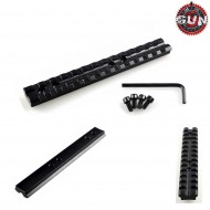 13 Slots 20mm Rail Weaver Gun Five (gf-037-bk)
