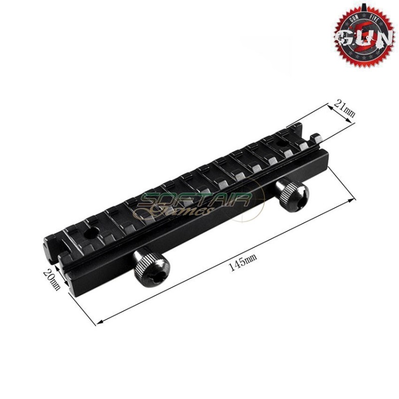 Flat Top Rise 13mm Long Rail Gun Five (gf-058)