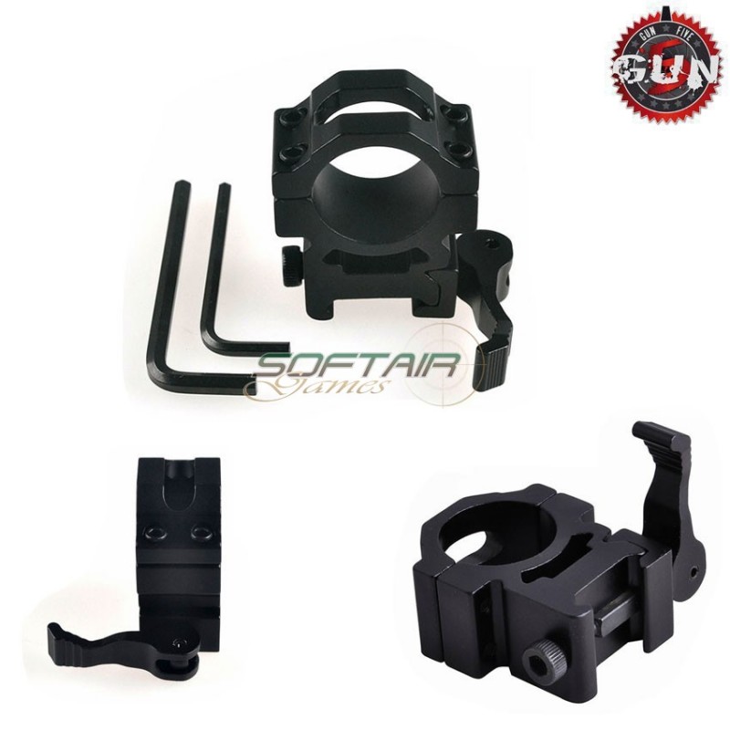 Ring Type 2 Mount Scope/dot 25mm Qd Gun Five (gf-075)