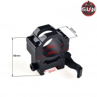 Ring Type 2 Mount Scope/dot 25mm Qd Gun Five (gf-075)