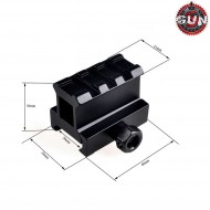 Flat Top Rise 30mm Short Rail Gun Five (gf-076) Flat Top Rise 30mm Short Rail Gun Five (gf-076)