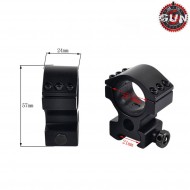 Set 2 Anelli 30mm/25mm Ottica Per 20mm Rail Gun Five (gf-120)