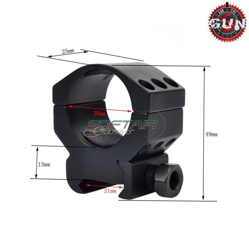 Ring Mount Scope/dot 30mm Gun Five (gf-124)