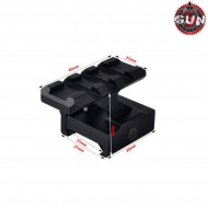 Flat Top Slitta Di Rialzo Da 30mm Short Type 2 Gun Five (gf-198)