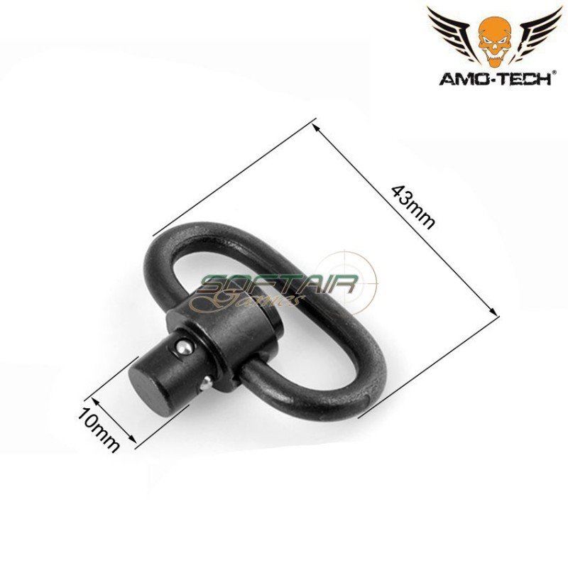 Anello Cinghia Qd Black Mp Style Amo-tech® (amt-083-bk)