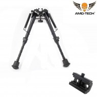 Bipiede Harris Style 6" Doppio Uso Amo-tech® (amt-099-bk)