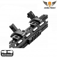 Milsim Realistic Set 3 Slitte Keymod Black 3/5/7 Slots Amo-tech® (amt-236-bk)