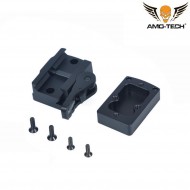 Milsim Realistic Mount Tri Type Rmr Black Amo-tech® (amt-250-bk)