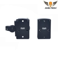Milsim Realistic Mount Tri Type Rmr Black Amo-tech® (amt-250-bk)