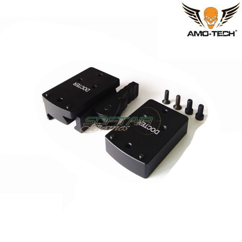 Milsim Realistic Mount Tri Type Docter Black Amo-tech® (amt-251-bk)