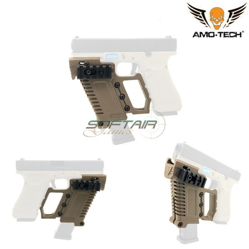 Carbine Kit Kriss Type Per Pistola Glock 17/18/19 Dark Earth Amo-tech® (amt-510989-de) Carbine Kit Kriss Type Per Pistola Glock 17/18/19 Dark Earth Amo-tech® (amt-510989-de)