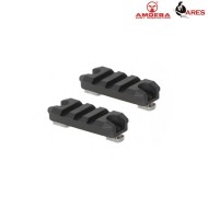 Set 2 Pezzi LC Rail 3 Slots Black Ares Amoeba (ar-612430)