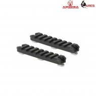 Set 2 Pezzi LC Rail 7 Slots Black Ares Amoeba (ar-612431)