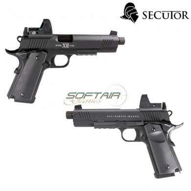 Pistola A Co2 Rudis Magna Xii 1911 Black C/red Dot Secutor (sr-sar0027)