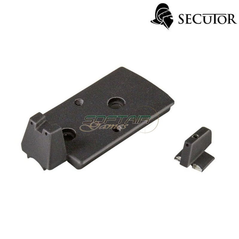 Pistola A Co2 Rudis Magna Xii 1911 Black C/red Dot Secutor (sr-sar0027)