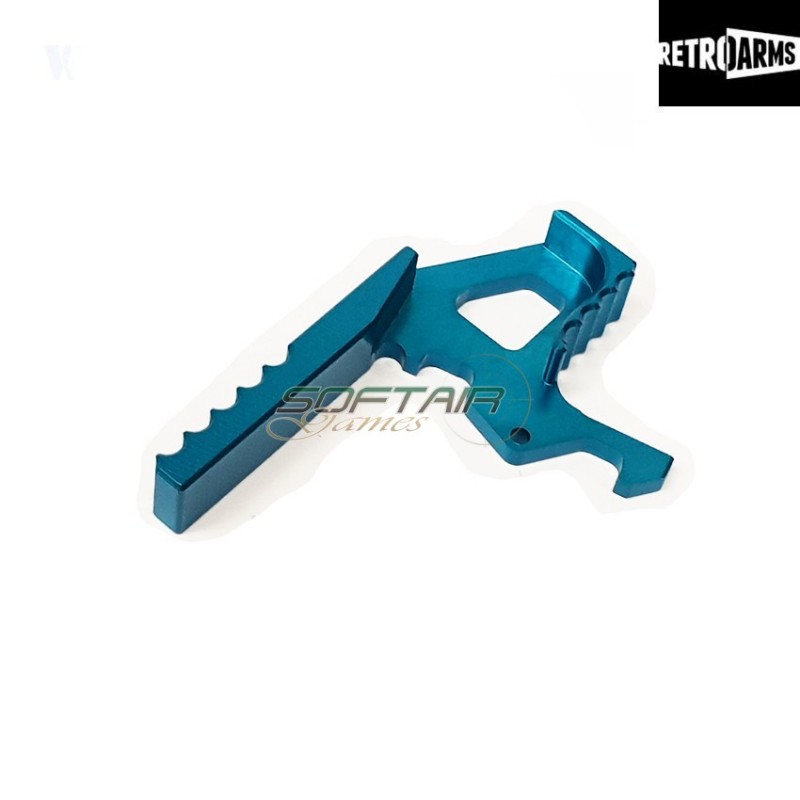 Charging Handle Latch Extension M4-a Light Blue Cnc Retroarms (ra-6995)