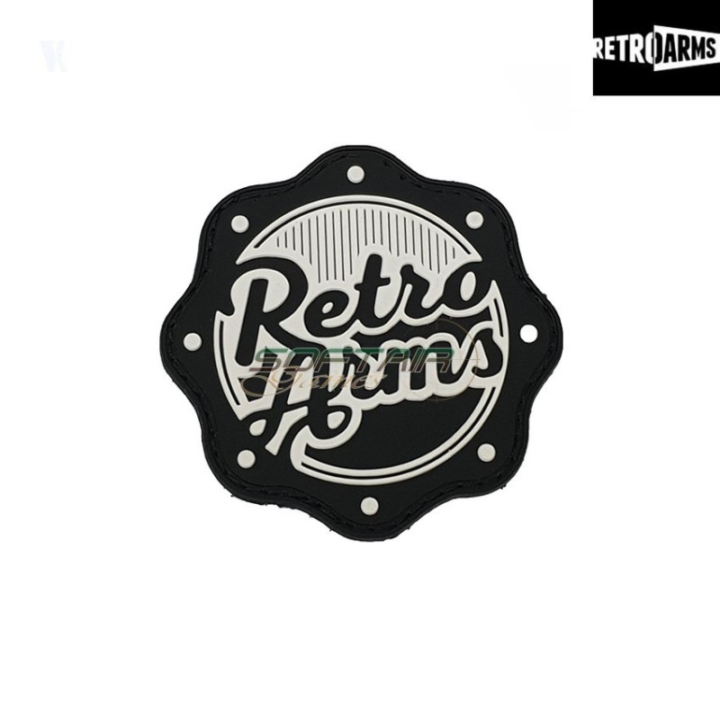 Patch 3d Pvc Black & White Type 2 Retroarms (ra-7145) Patch 3d Pvc Black & White Type 2 Retroarms (ra-7145)